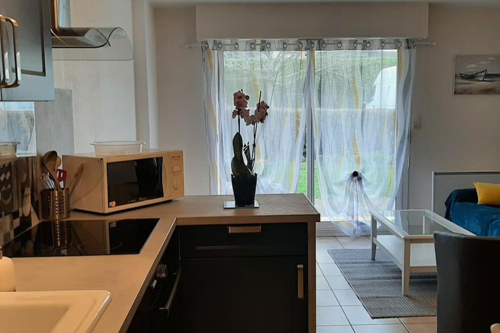 Hyper Centre De Sarzeau, Grand Appartement Au Calme Avec Jardinet Bagian luar foto